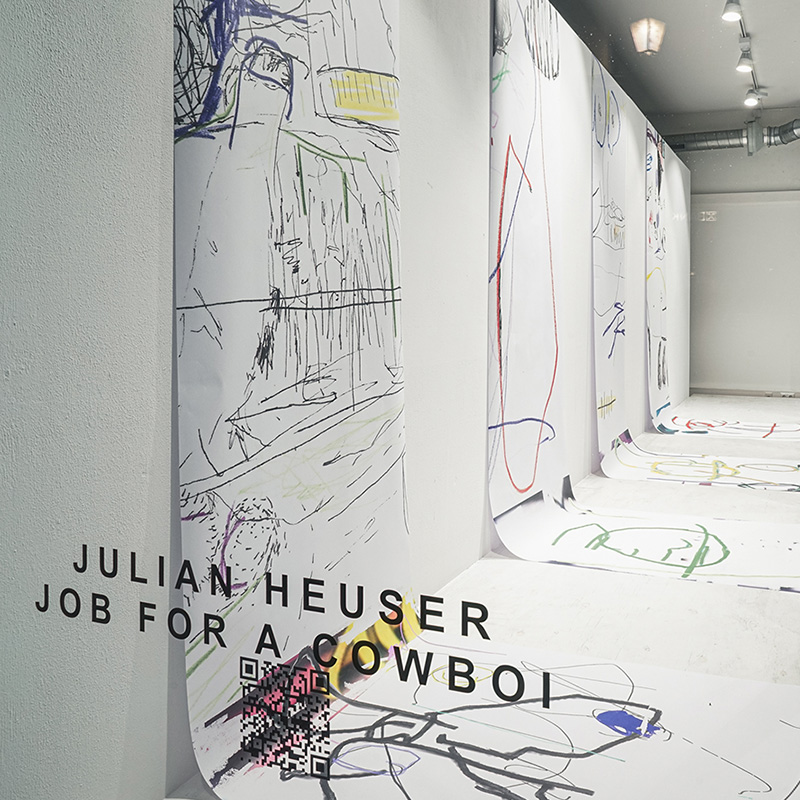 Julian Heuser - Job for a Cowboi, Exhibition view 2022 1